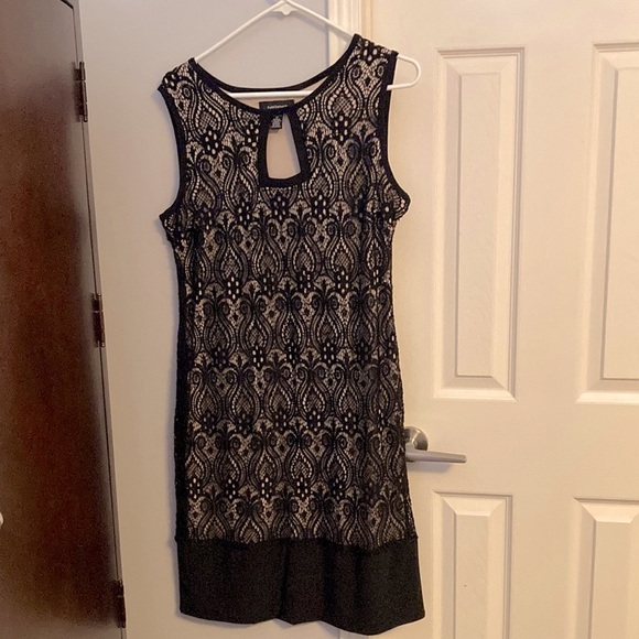 R&M Richard’s Black and gold dress size 12 - Picture 1 of 3